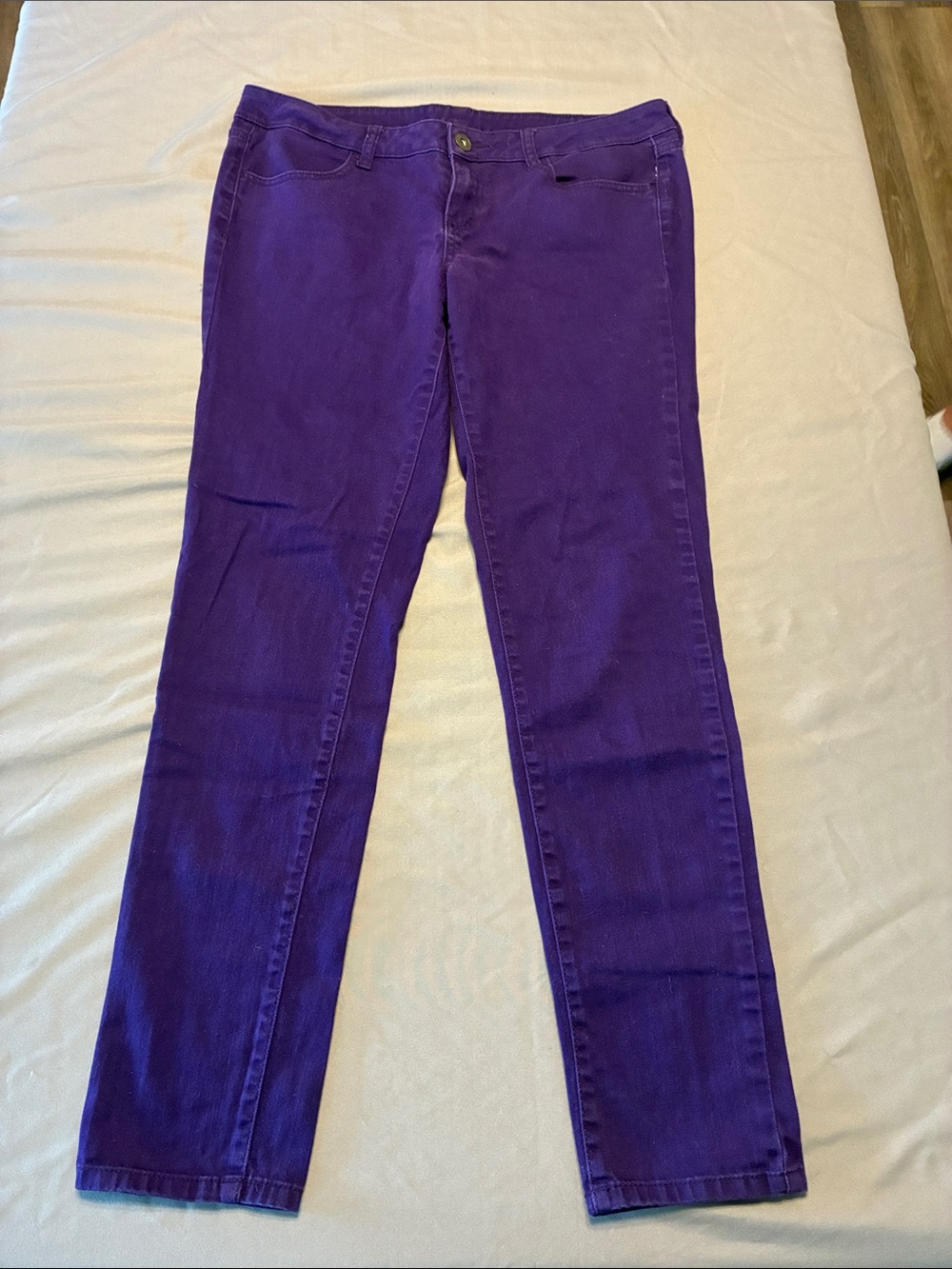 City Streets Purple Straight Leg Jeans